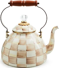 MacKenzie-Childs Check Enamel Tea Kettle