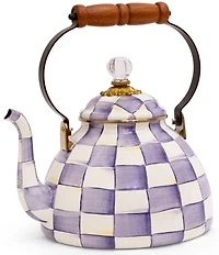 MacKenzie-Childs Check Enamel Tea Kettle
