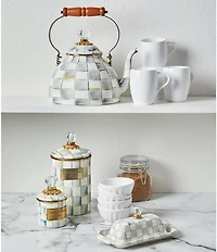 MacKenzie-Childs Check Enamel 3-Quart Tea Kettle