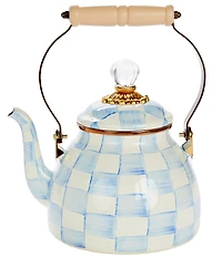 MacKenzie-Childs Check Enamel Tea Kettle