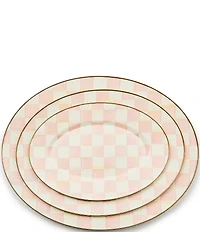 MacKenzie-Childs Check Enamel Oval Platter