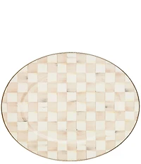 MacKenzie-Childs Check Enamel Oval Platter