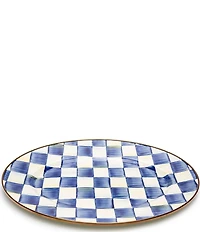 MacKenzie-Childs Check Enamel Oval Platter