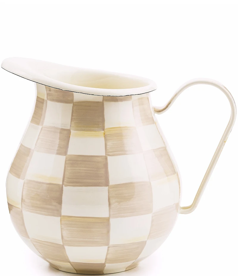 MacKenzie-Childs Check Enamel Pitcher