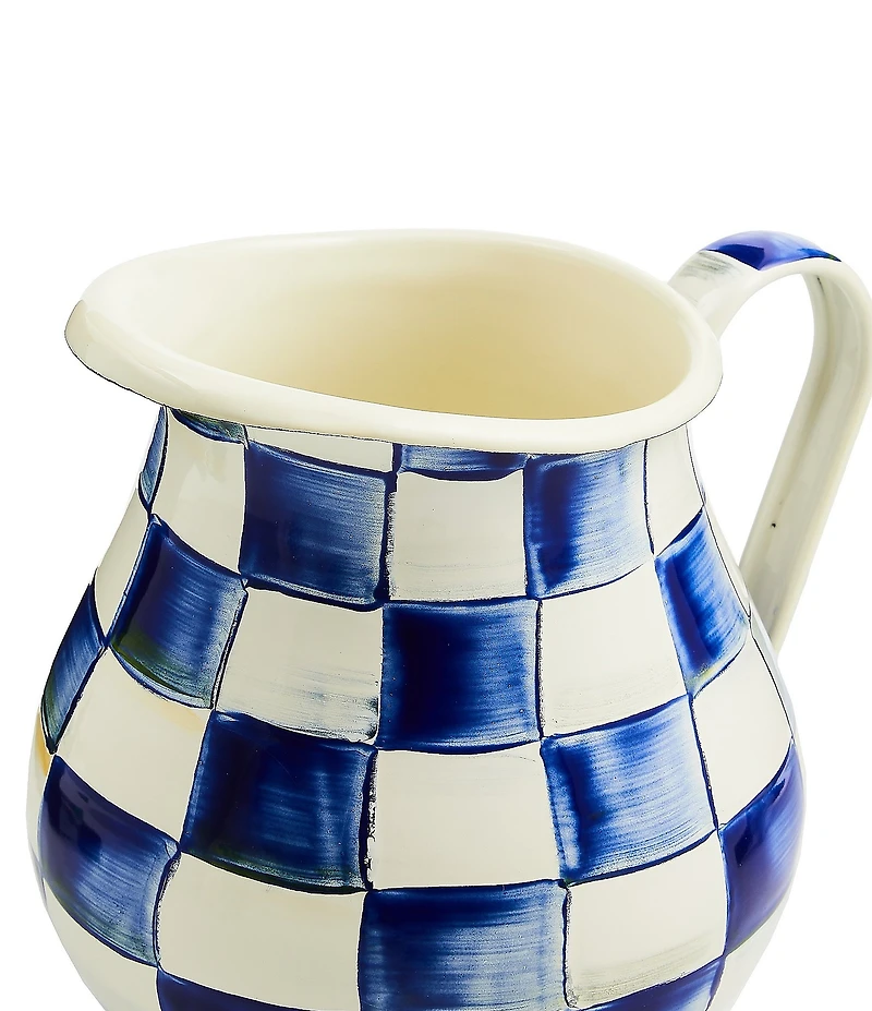 MacKenzie-Childs Check Enamel Pitcher