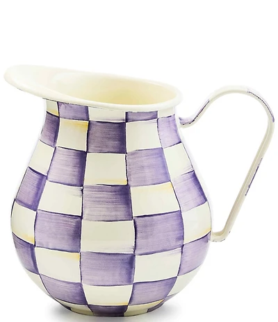 MacKenzie-Childs Check Enamel Pitcher