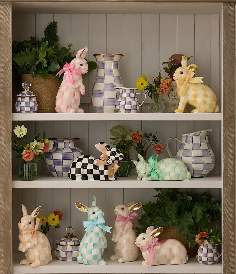 MacKenzie-Childs Check Enamel Pitcher