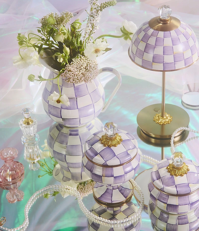 MacKenzie-Childs Check Enamel Pitcher