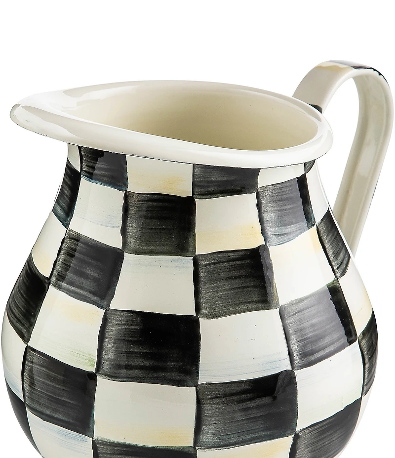 MacKenzie-Childs Check Enamel Pitcher