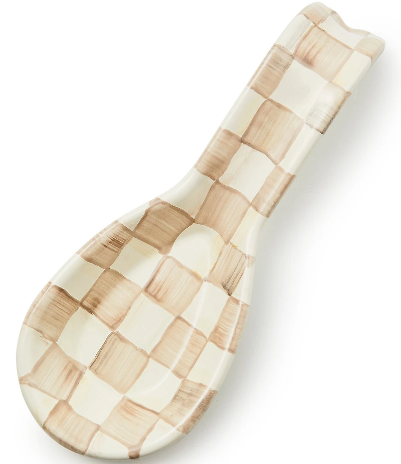 MacKenzie-Childs Check Enamel Spoon Rest