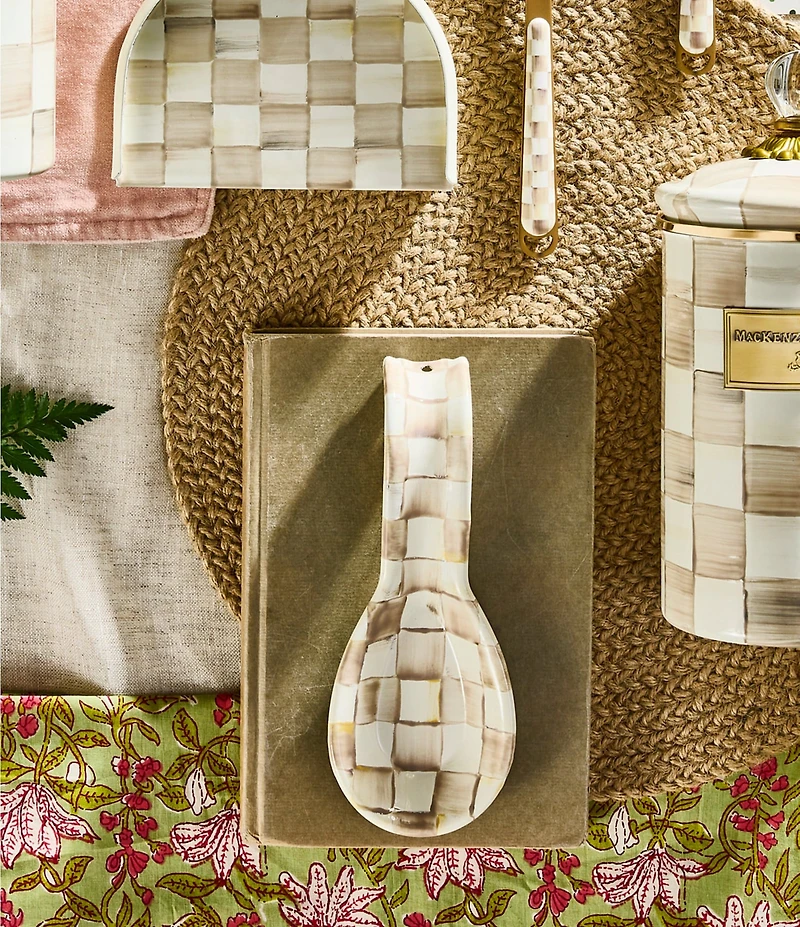 MacKenzie-Childs Check Enamel Spoon Rest