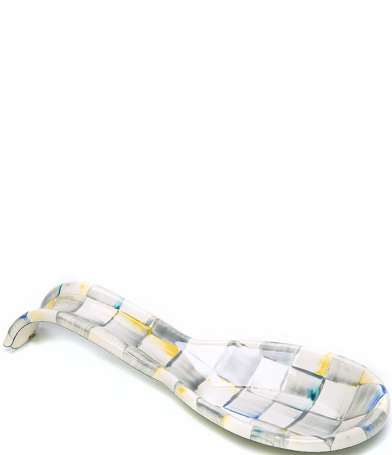 MacKenzie-Childs Check Enamel Spoon Rest