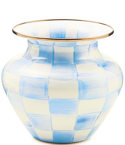 MacKenzie-Childs Check Enamel Vase