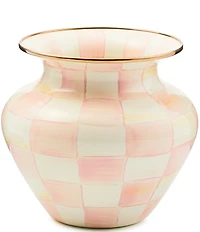 MacKenzie-Childs Check Large Enamel Vase