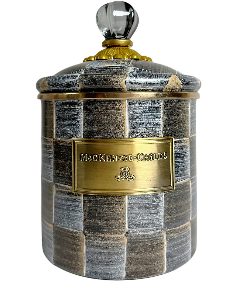 MacKenzie-Childs Sophisticheck Enamel Canister