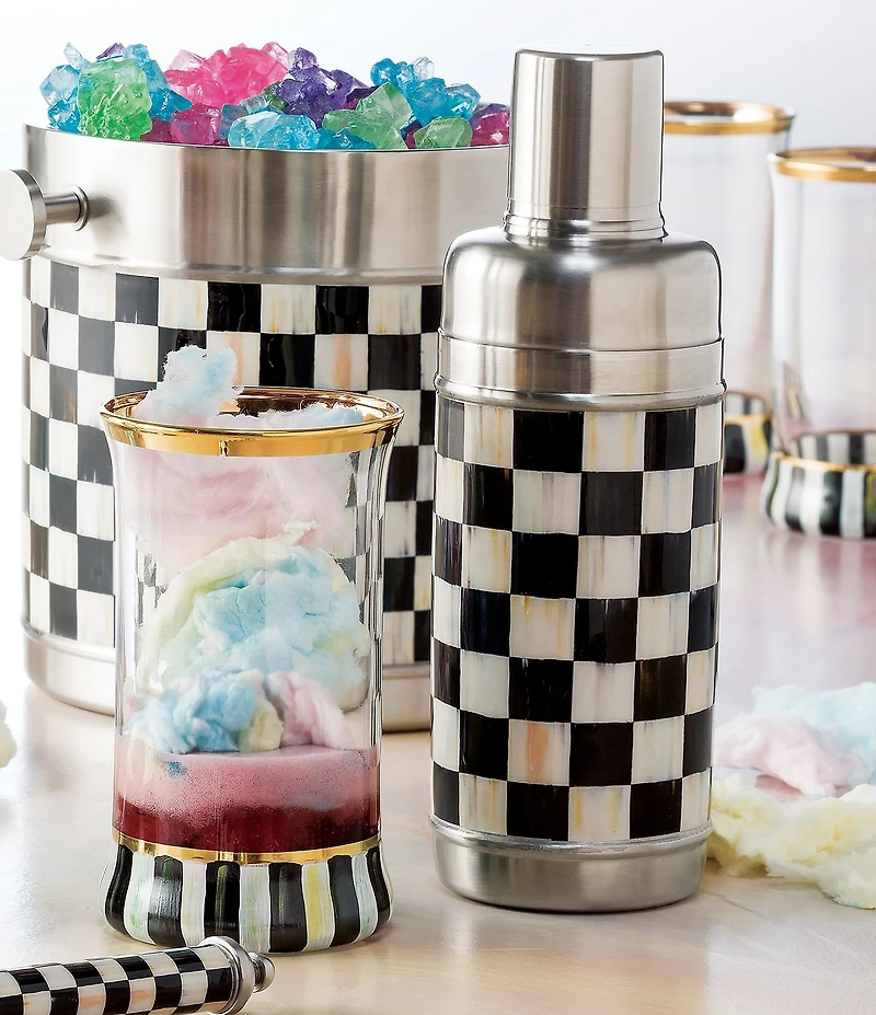 MacKenzie-Childs Check® 3260 Cocktail Shaker