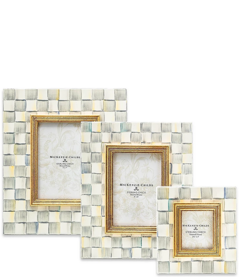 MacKenzie-Childs Sterling Check Frame