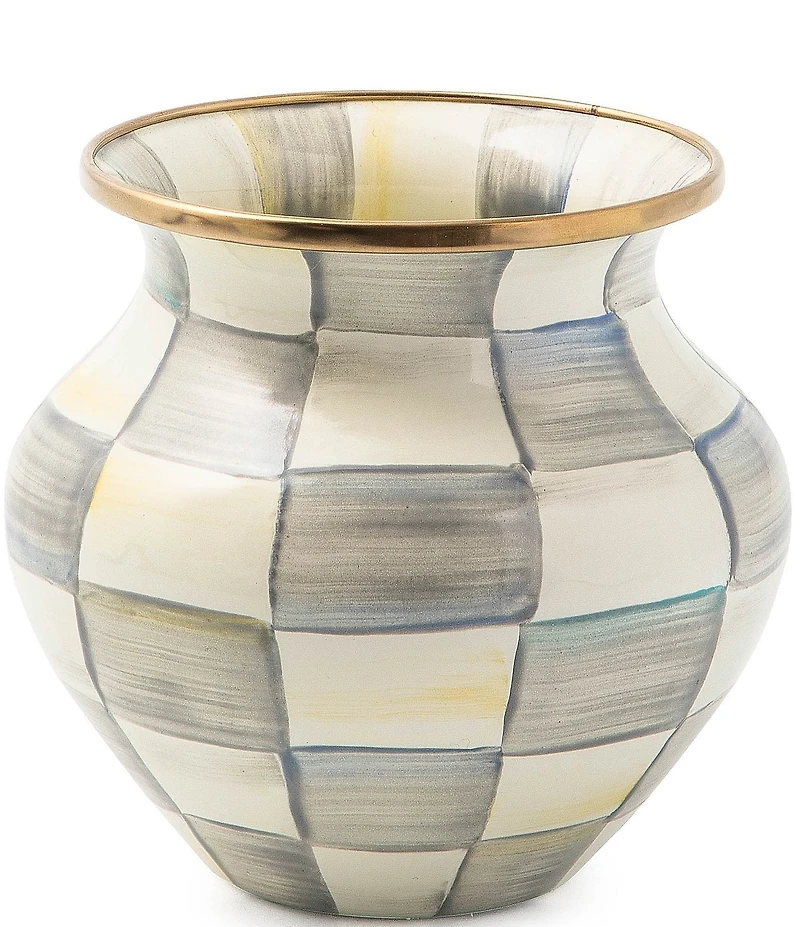 MacKenzie-Childs Check® Enamel Vase