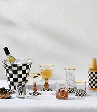 MacKenzie-Childs Check Highball Glass, Set of 2