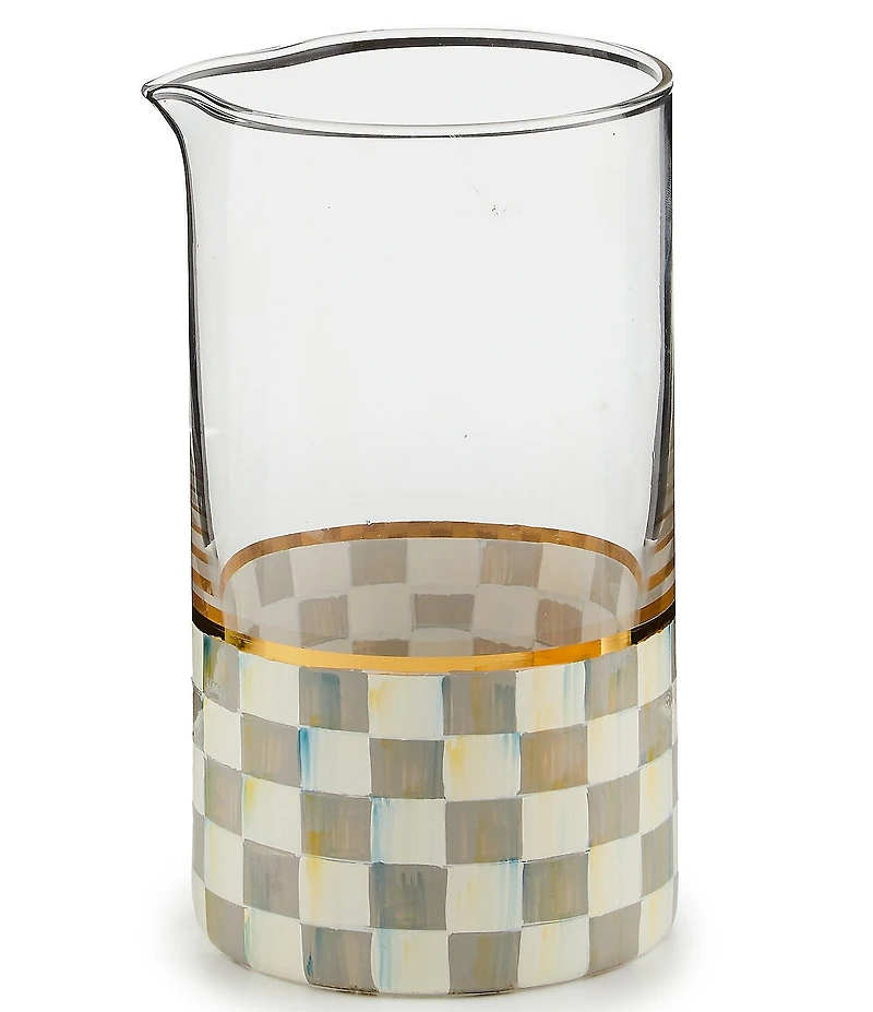 MacKenzie-Childs Check Mixing Glass