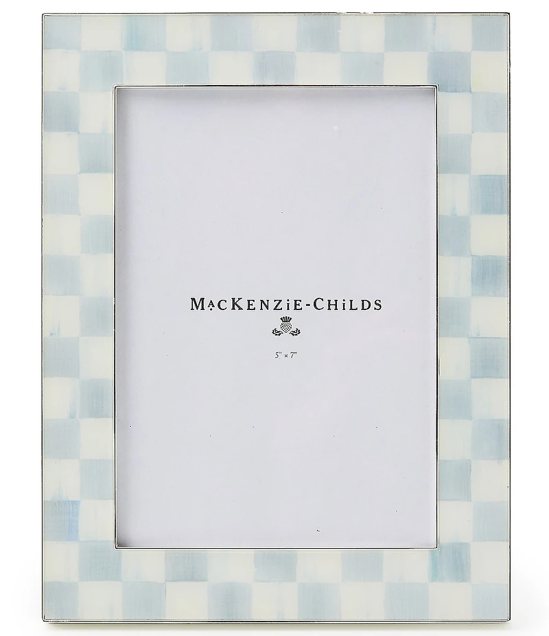 MacKenzie-Childs Check® Silver Plated 5 x 7 in. Frame