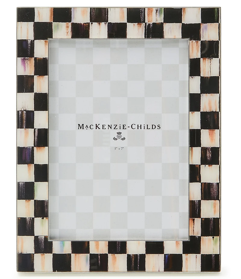 MacKenzie-Childs Check® Silver Plated 5 x 7 in. Frame