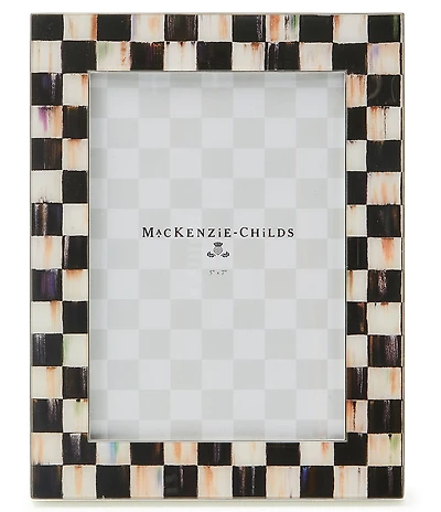 MacKenzie-Childs Check® Silver Plated 5 x 7 in. Frame