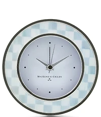 MacKenzie-Childs Check Round Desk Clock