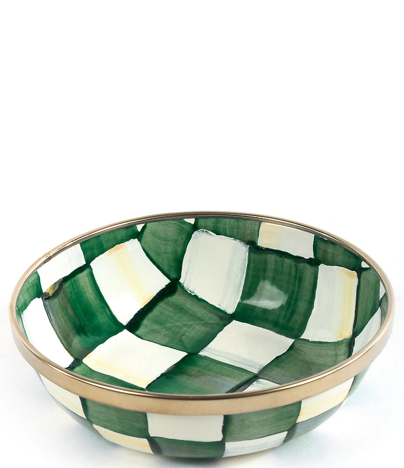 MacKenzie-Childs Check Enamel Relish Dish