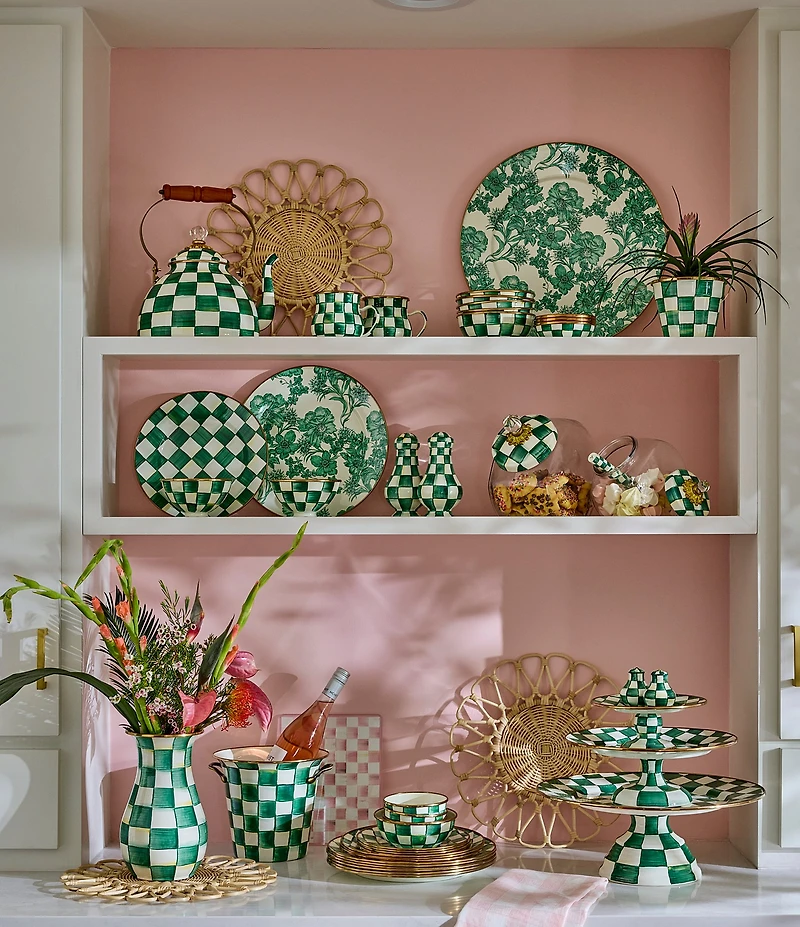 MacKenzie-Childs Check Enamel Relish Dish