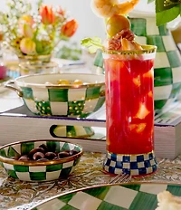 MacKenzie-Childs Check Enamel Relish Dish