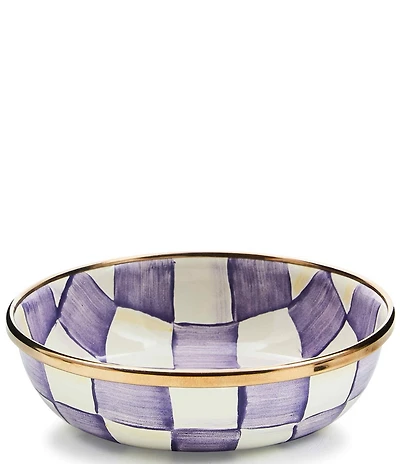 MacKenzie-Childs Check Enamel Relish Dish