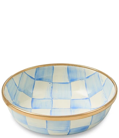 MacKenzie-Childs Check Enamel Relish Dish