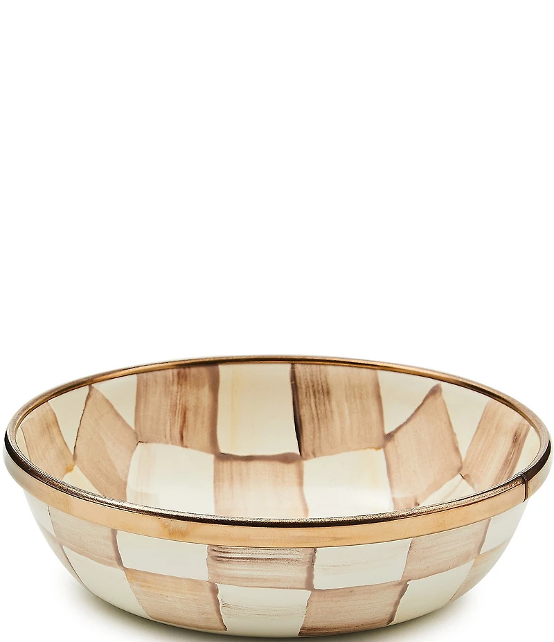 MacKenzie-Childs Check Enamel Relish Dish