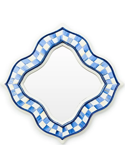 MacKenzie-Childs Check Quatriflower Small Sculpture Wall Mirror