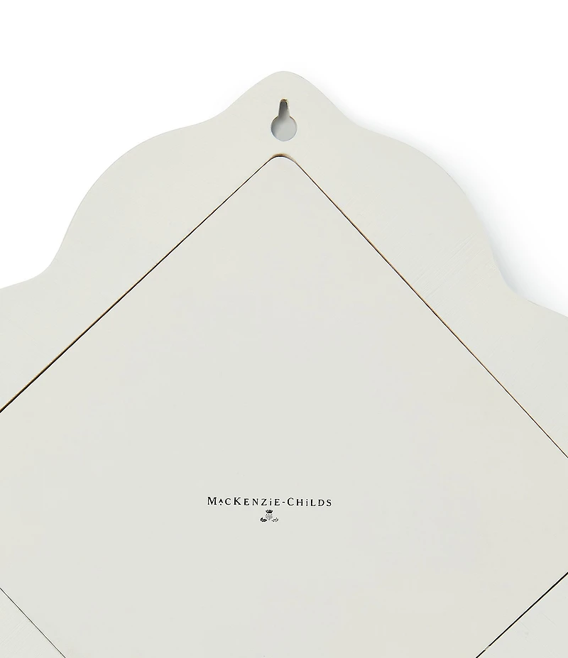 MacKenzie-Childs Check Quatriflower Small Wall Mirror