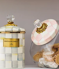 MacKenzie-Childs Sweets Jar with Check Lid
