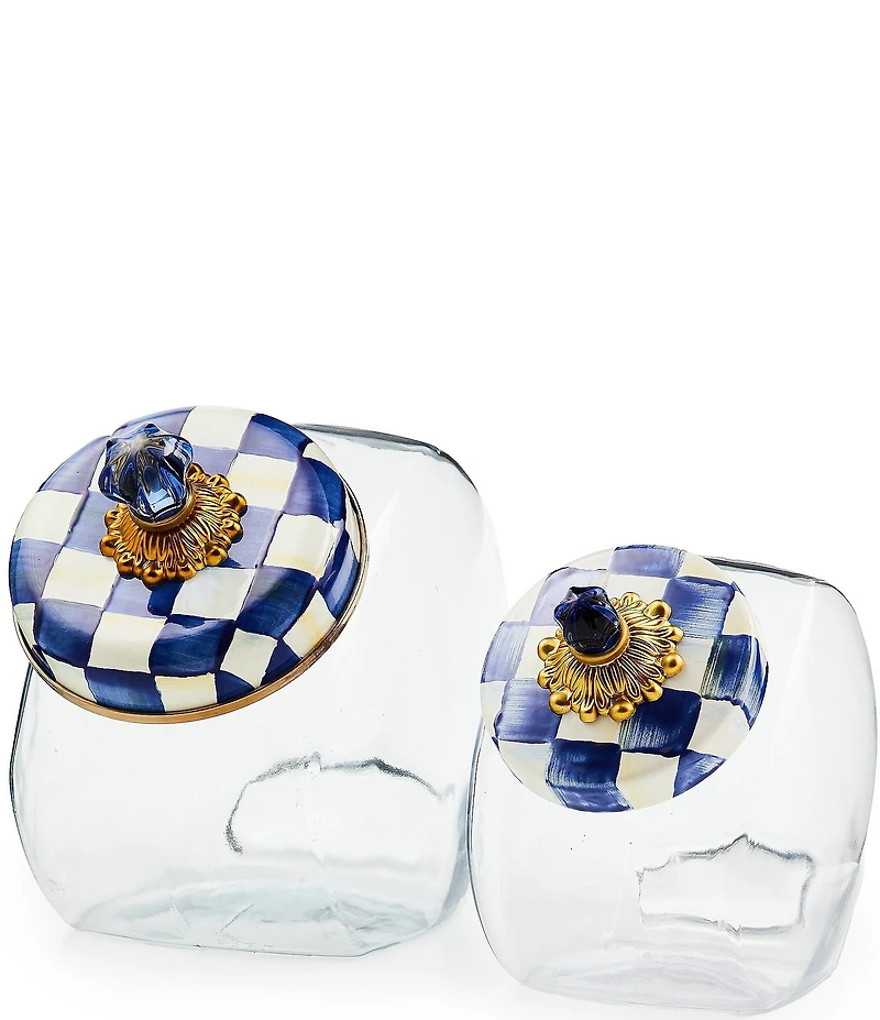 MacKenzie-Childs Sweets Jar with Check Lid