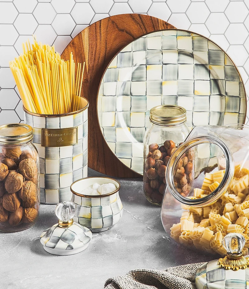 MacKenzie-Childs Sweets Jar with Check Lid