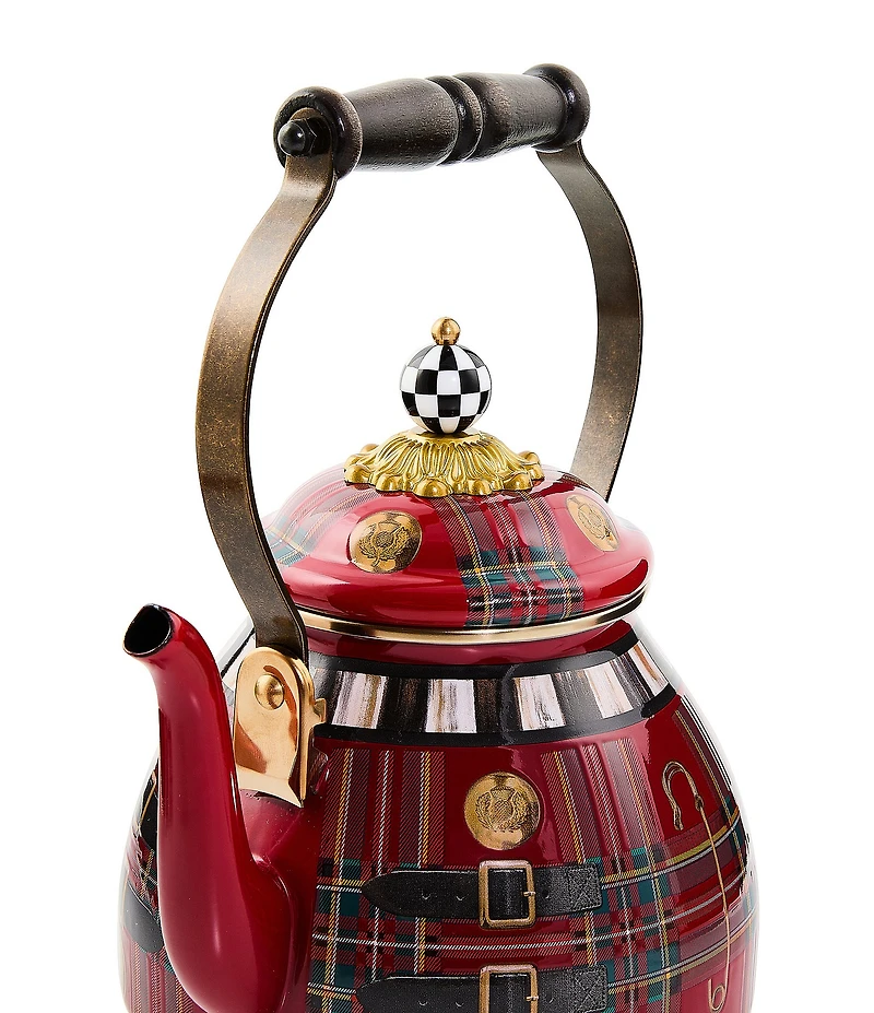 MacKenzie-Childs The Kilted Enamel Tea Kettle, 2-Qt.