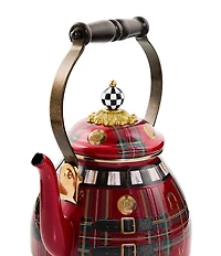 MacKenzie-Childs The Kilted Enamel Tea Kettle, 2-Qt.