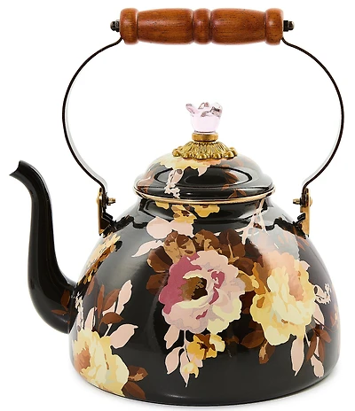 MacKenzie-Childs Wild Rose Tea Kettle