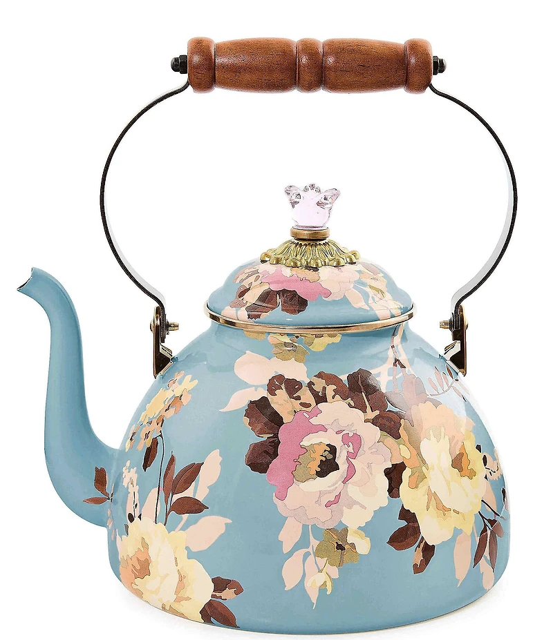 MacKenzie-Childs Wild Rose Tea Kettle