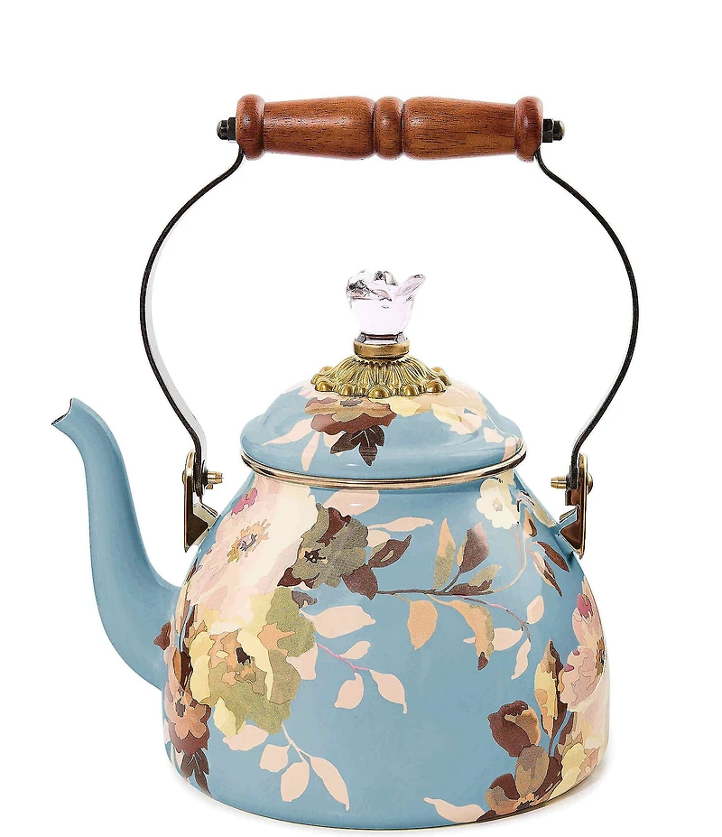 MacKenzie-Childs Wild Rose Tea Kettle