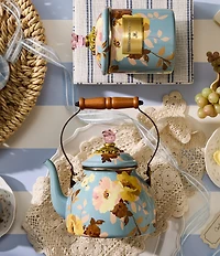MacKenzie-Childs Wild Rose Tea Kettle