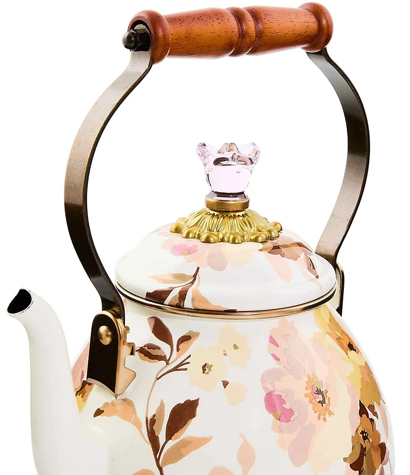 MacKenzie-Childs Wild Rose Tea Kettle