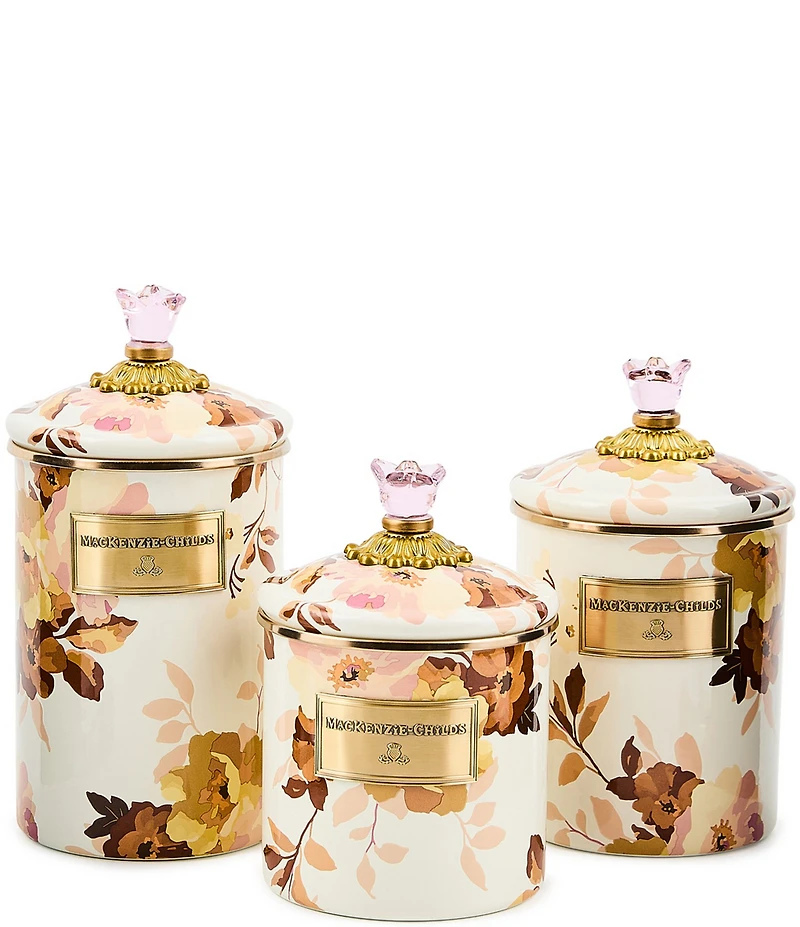 MacKenzie-Childs Wild Rose Canister