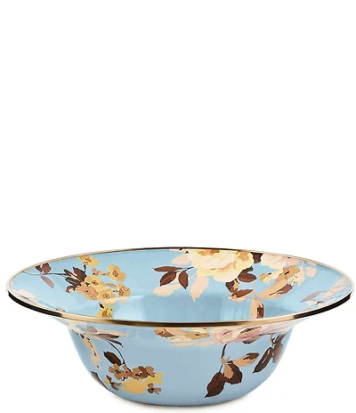 MacKenzie-Childs Wild Rose Enamel 12#double; Serving Bowl
