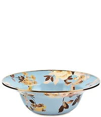 MacKenzie-Childs Wild Rose Enamel 12#double; Serving Bowl