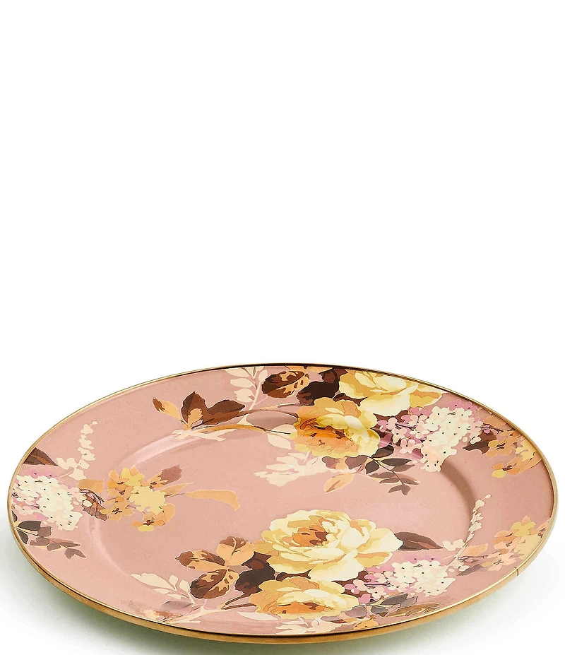 MacKenzie-Childs Wild Rose Enamel Charger Plate